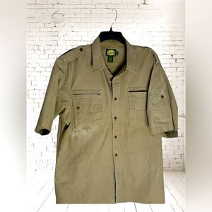 Cabela’s Men’s Hunting Sz XL Utility Pockets. Khaki Distressed